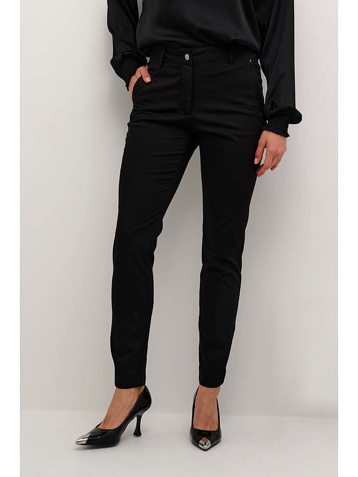 Kaffe Spodnie chino w kolorze czarnym rozmiar: 34