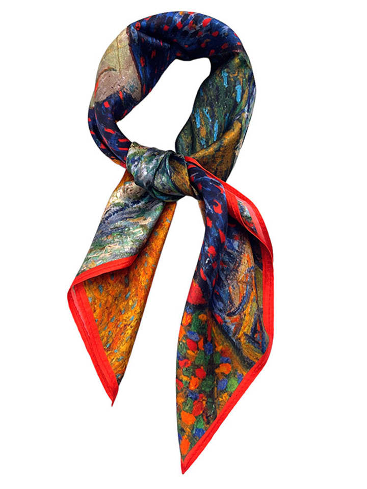 Made in Silk Jedwabna chusta ze wzorem - 50 x 50 cm rozmiar: onesize