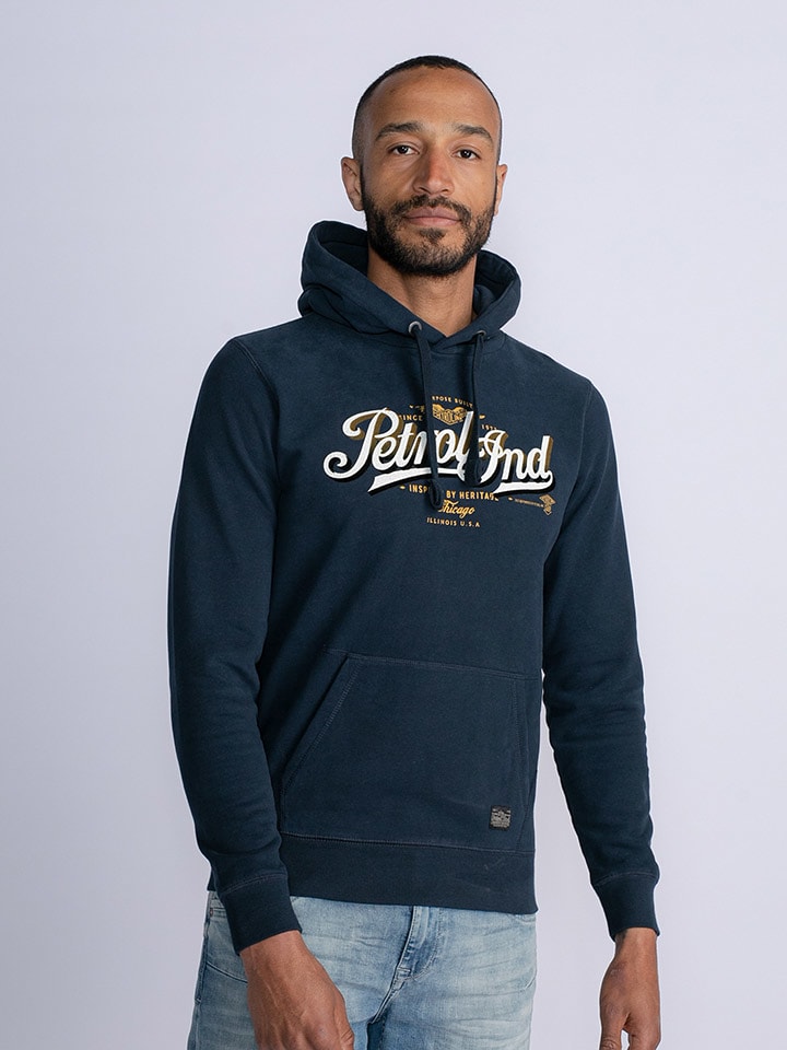Petrol Industries Bluza w kolorze granatowym rozmiar: M