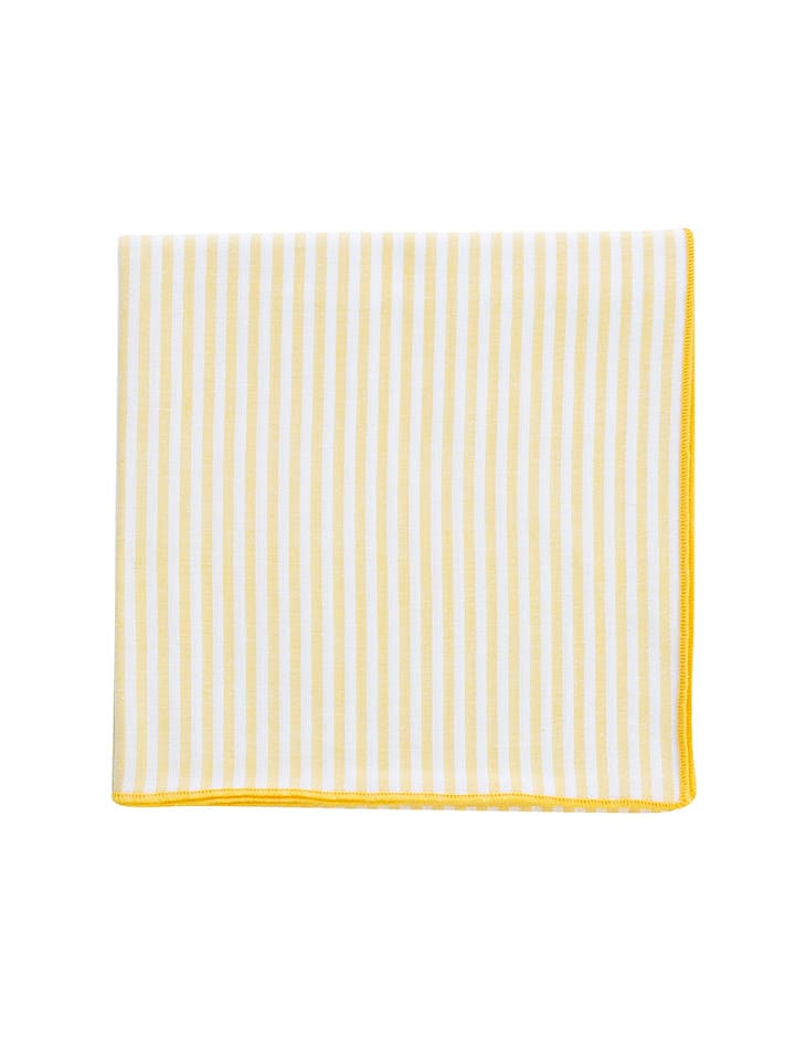 Overbeck and Friends Obrus "Elli" w kolorze biało-żółtym - 100 x 100 cm rozmiar: onesize