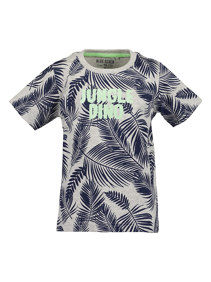 Blue Seven Koszulka w kolorze szaro-granatowym rozmiar: 110