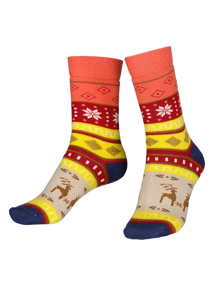 SPM Skarpety (2 pary) w kolorze czerwono-beżowym rozmiar: 39-42