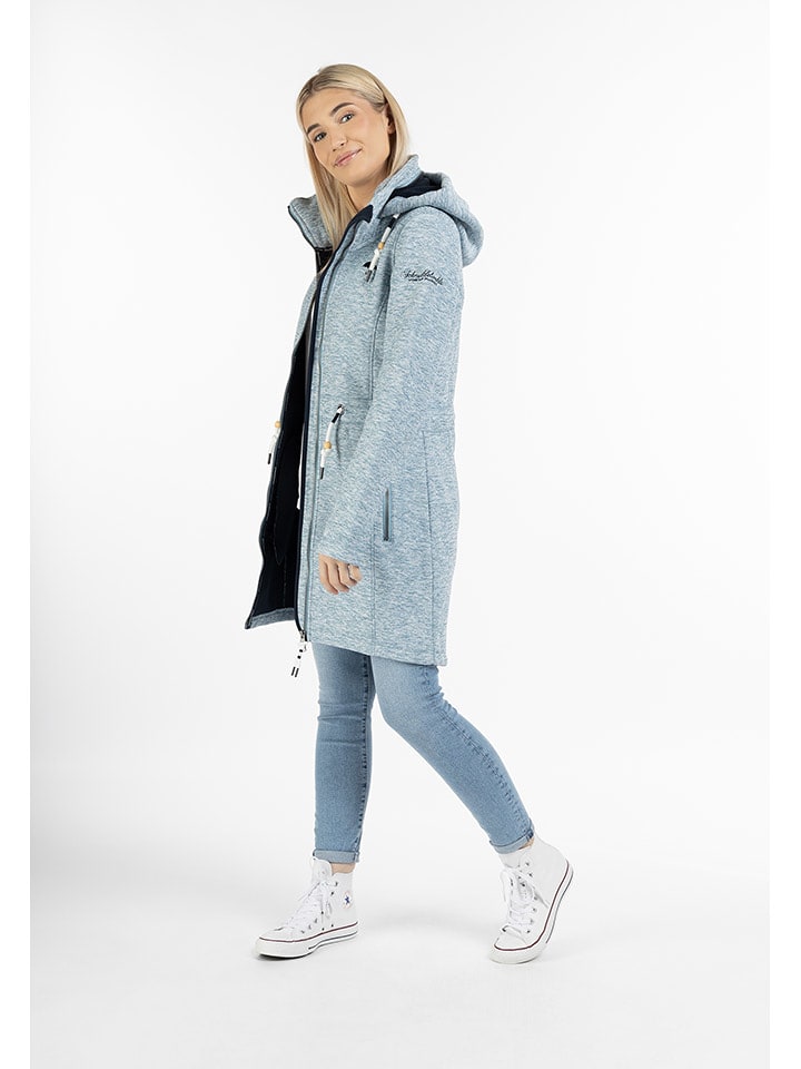 Schmuddelwedda Płaszcz polarowy w kolorze błękitnym rozmiar: M