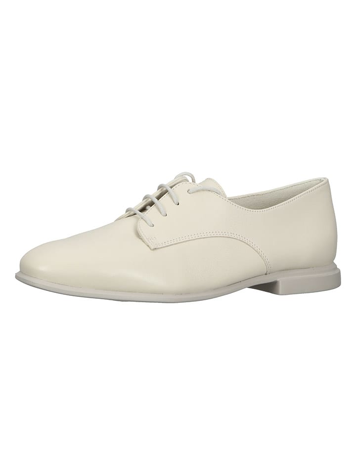 Paul Green Skórzane trzewiki w kolorze kremowym rozmiar: 40