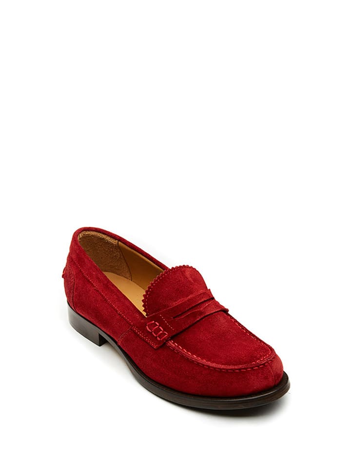 British Passport Skórzane mokasyny w kolorze czerwonym rozmiar: 37