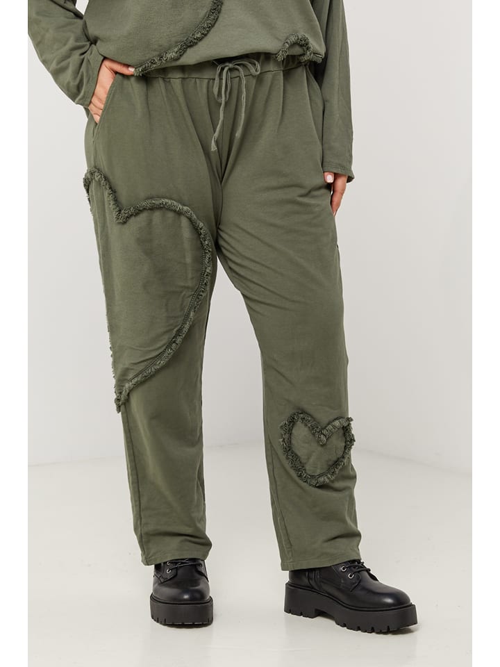 Curvy Lady Spodnie w kolorze khaki rozmiar: 40/42