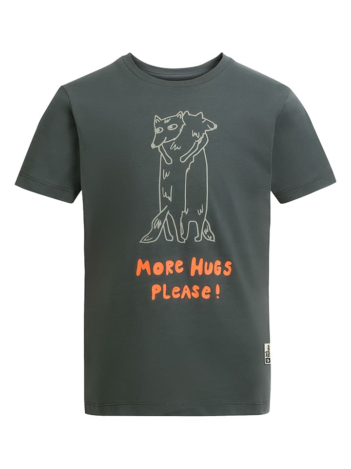 Jack Wolfskin Koszulka "More Hugs" w kolorze zielonym rozmiar: 176
