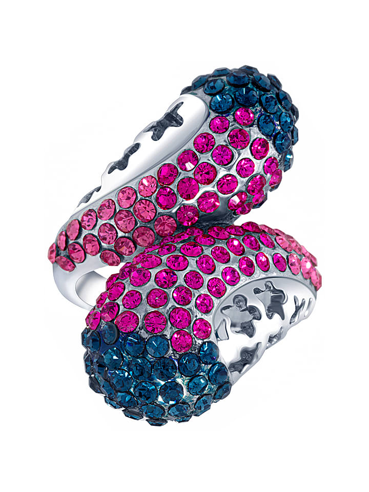 LUXURY AVENUE Pierścionek z kryształami rozmiar: 52