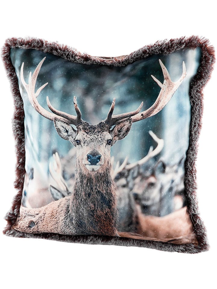 GILDE Poduszka w kolorze brązowym - 45 x 45 cm rozmiar: onesize