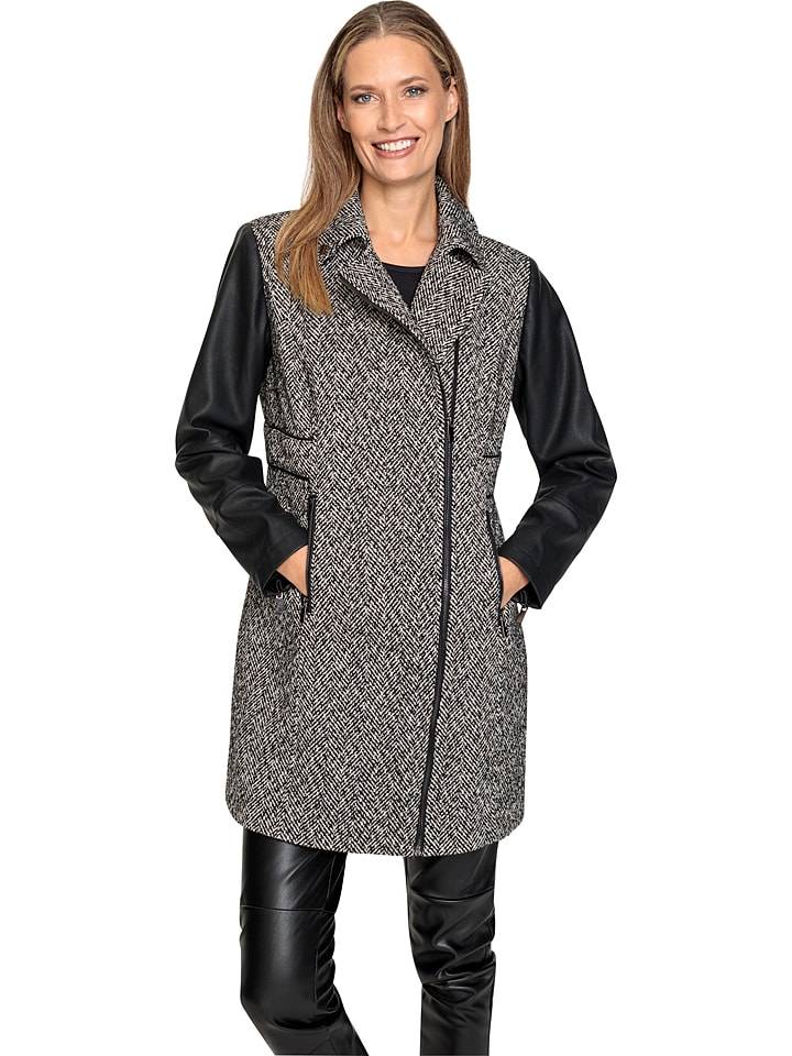 Heine Płaszcz przejściowy w kolorze czarno-szarym rozmiar: 50