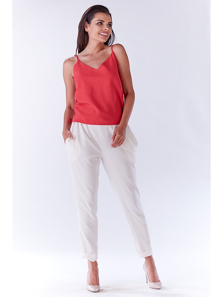 Awama Bluzka w kolorze czerwonym rozmiar: S