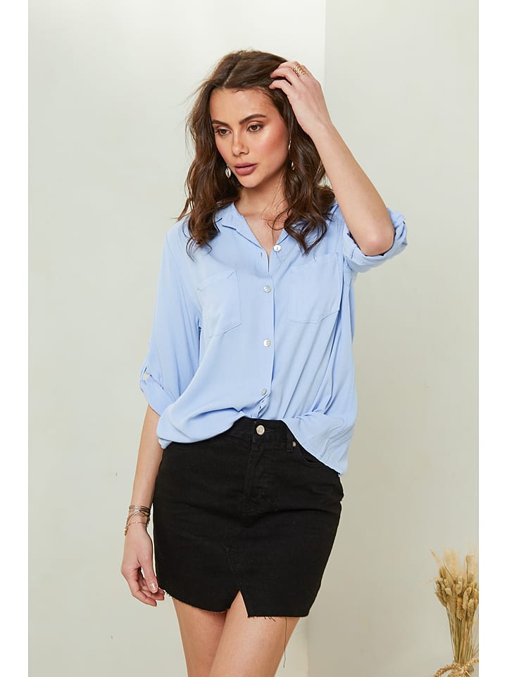 Pure Cotton Koszula w kolorze błękitnym rozmiar: L/XL