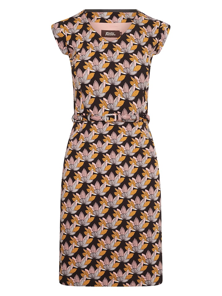 Sukienka "Serious, Sirius Space Party" w kolorze brązowym