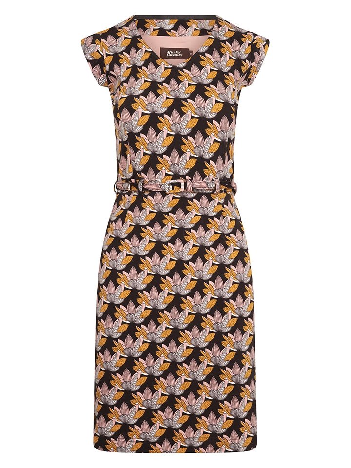 Sukienka "Serious, Sirius Space Party" w kolorze brązowym