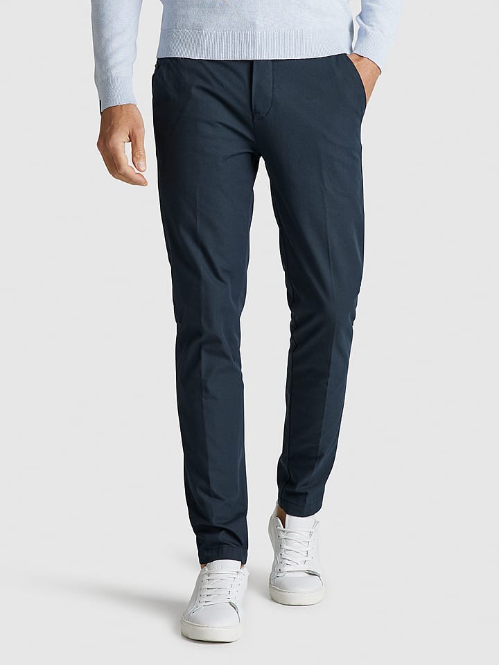 Vanguard Spodnie chino w kolorze granatowym rozmiar: W34/L32