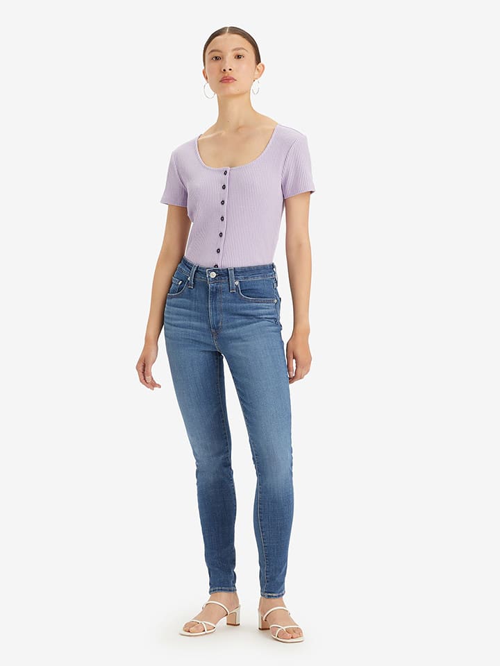 Levi´s Dżinsy "721" - Skinny fit - w kolorze niebieskim rozmiar: W26/L28