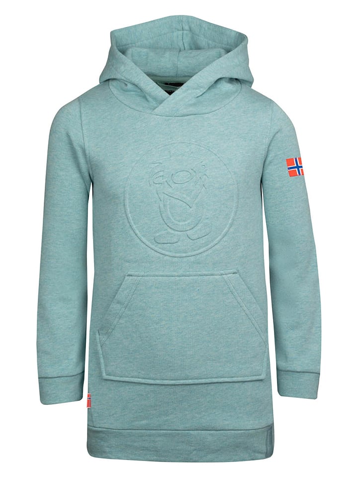 Sukienka dresowa "Sandefjord" w kolorze turkusowym