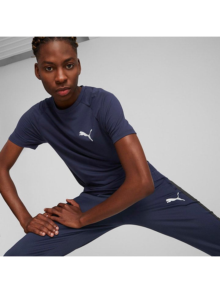 Puma Koszulka "Evostripe" w kolorze granatowym rozmiar: XXL