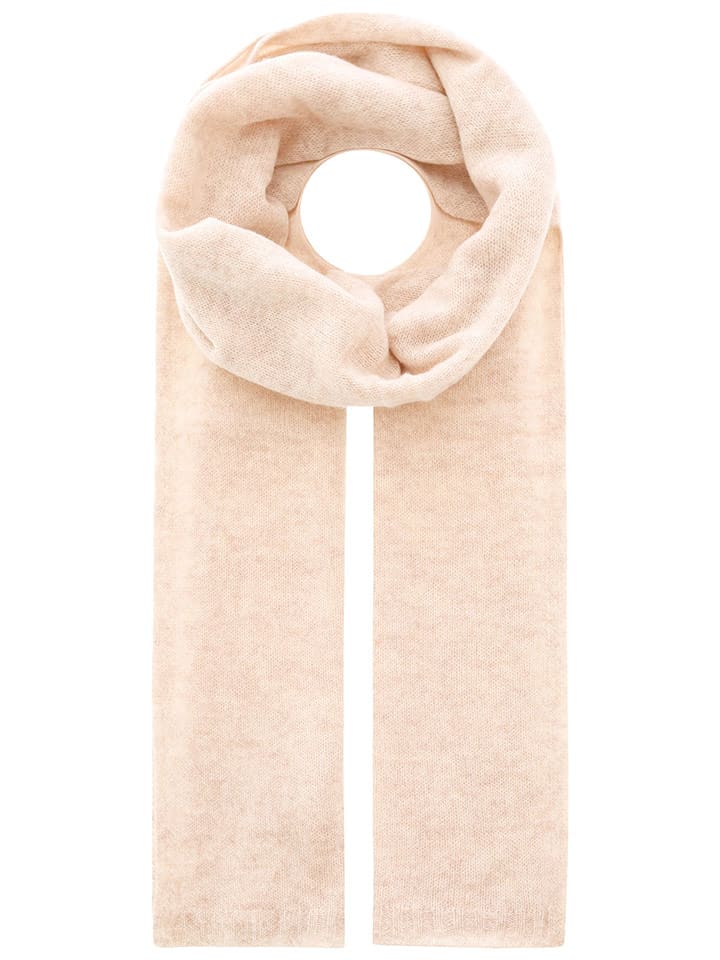 Zwillingsherz Kaszmirowy szal w kolorze beżowym - 180 x 28 cm rozmiar: onesize