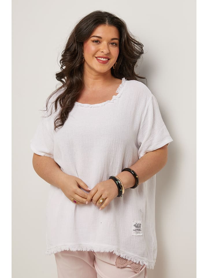 Curvy Lady Bluzka w kolorze białym rozmiar: 44/46