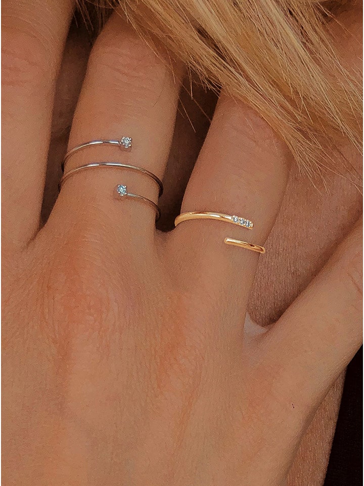 OR Carats Złoty pierścionek z diamentem rozmiar: 54