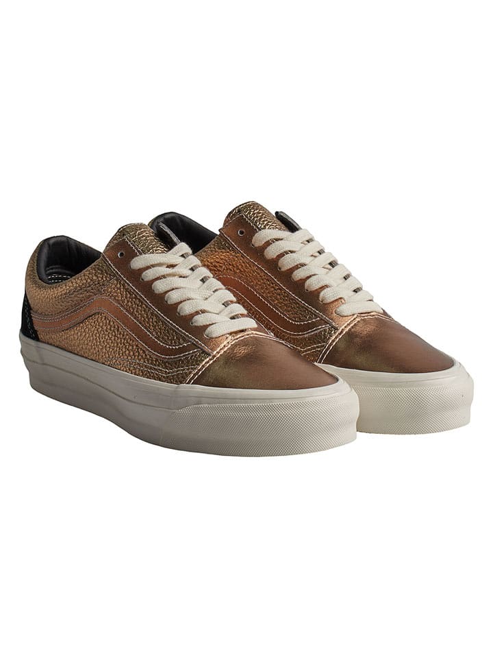 Vans Skórzane sneakersy "Old Skool 36" w kolorze złotym rozmiar: 44
