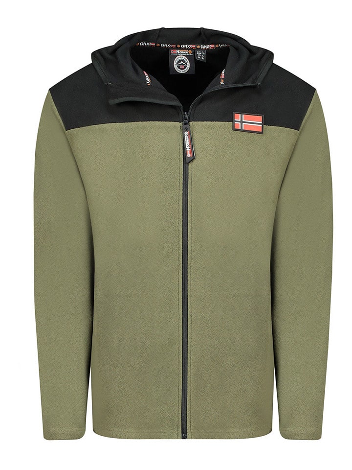 Geographical Norway Kurtka polarowa "Uniclerc" w kolorze khaki rozmiar: M