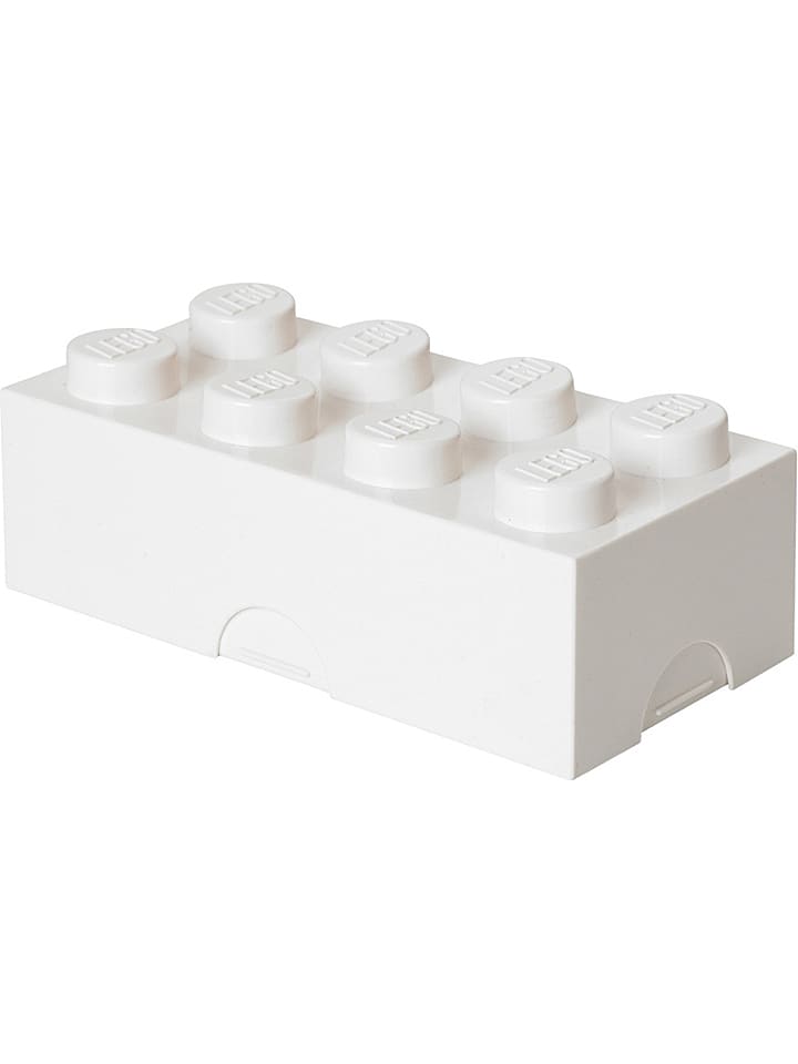 LEGO Pojemnik "Classic Brick 8" w kolorze białym na lunch - 20 x 7,3 x 10 cm rozmiar: onesize