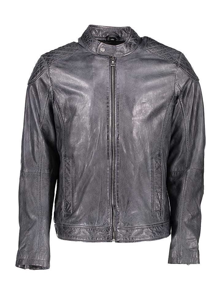 Capitano Skórzana kurtka "Lenny" w kolorze ciemnoszarym rozmiar: 54