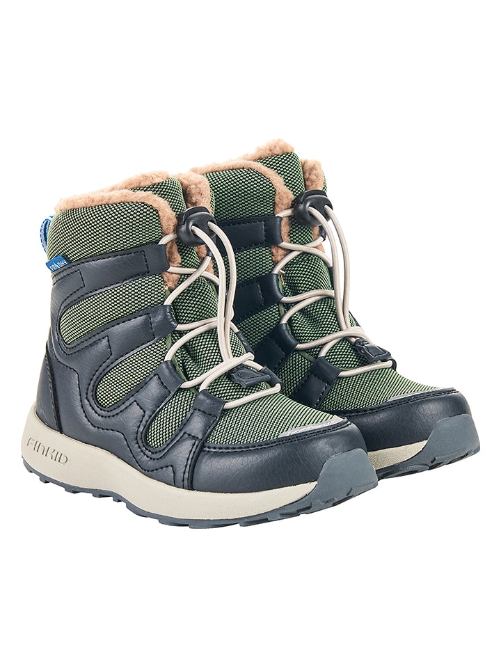 finkid Botki zimowe "Huippu" w kolorze zielonym rozmiar: 29