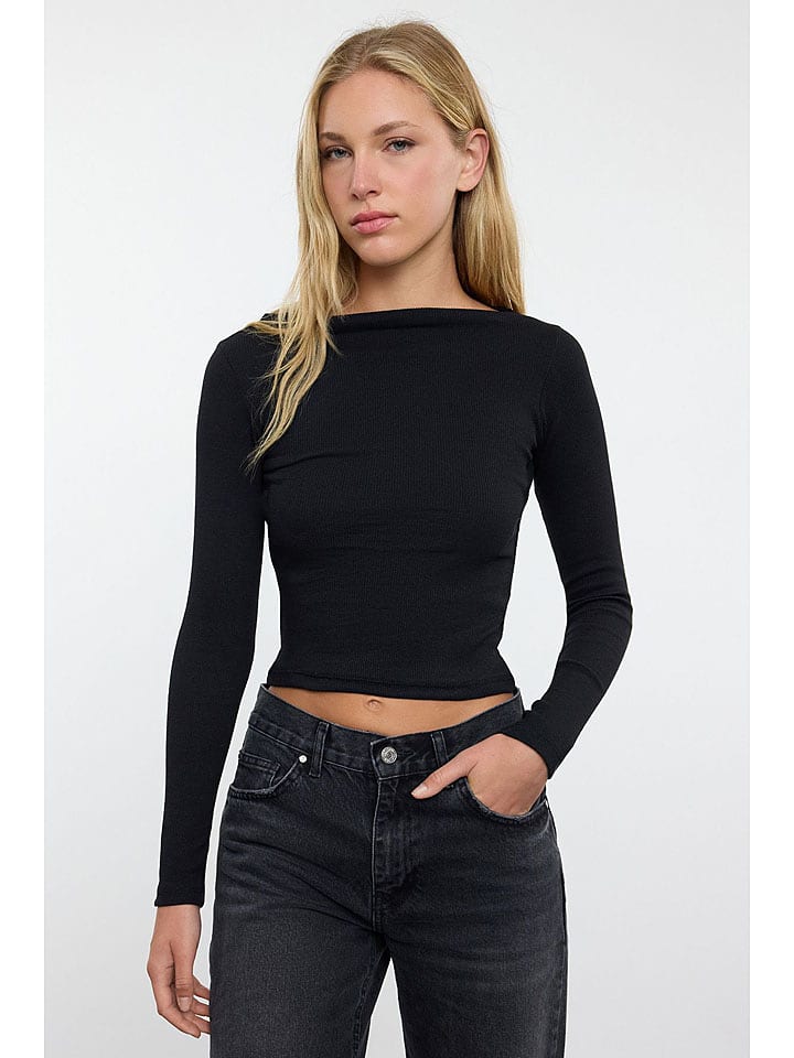 trendyol Koszulka w kolorze czarnym rozmiar: L