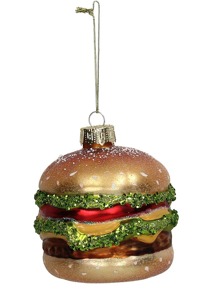 Kersten Bombka ''Hamburger" w kolorze złotym - wys. 10 cm rozmiar: onesize
