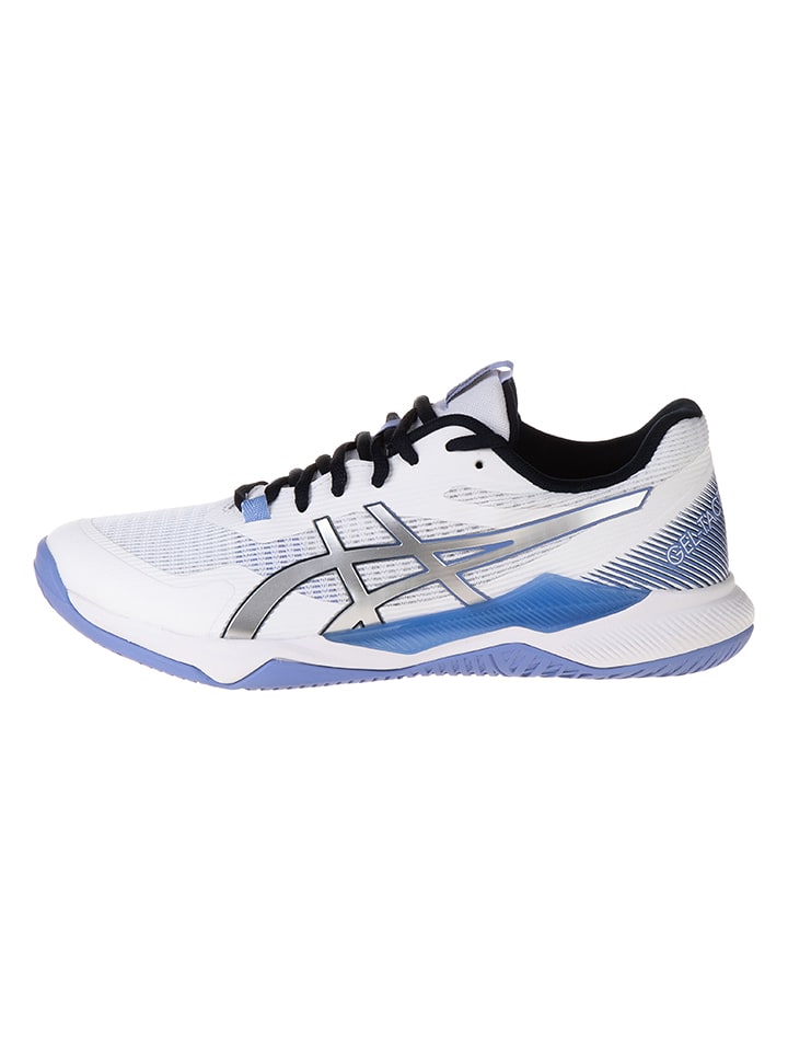 asics Buty "Gel Tactic" w kolorze biało-niebieskim do biegania rozmiar: 40,5