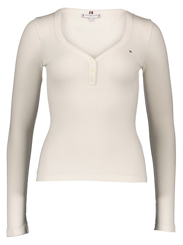 Tommy Hilfiger Koszulka w kolorze kremowym rozmiar: M