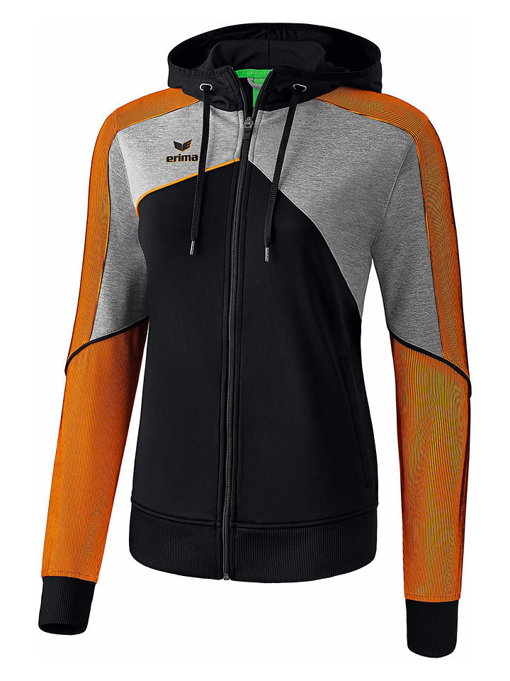 erima Kurtka sportowa "Premium One 2.0" w kolorze szaro-czarnym rozmiar: 38