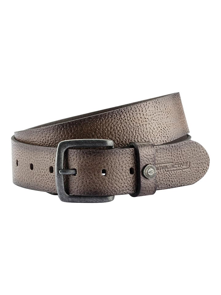 Camel Active Skórzany pasek w kolorze szarym rozmiar: 4XL