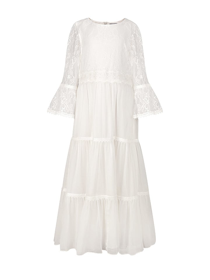 happy girls by Eisend Sukienka komunijna w kolorze kremowym rozmiar: 146