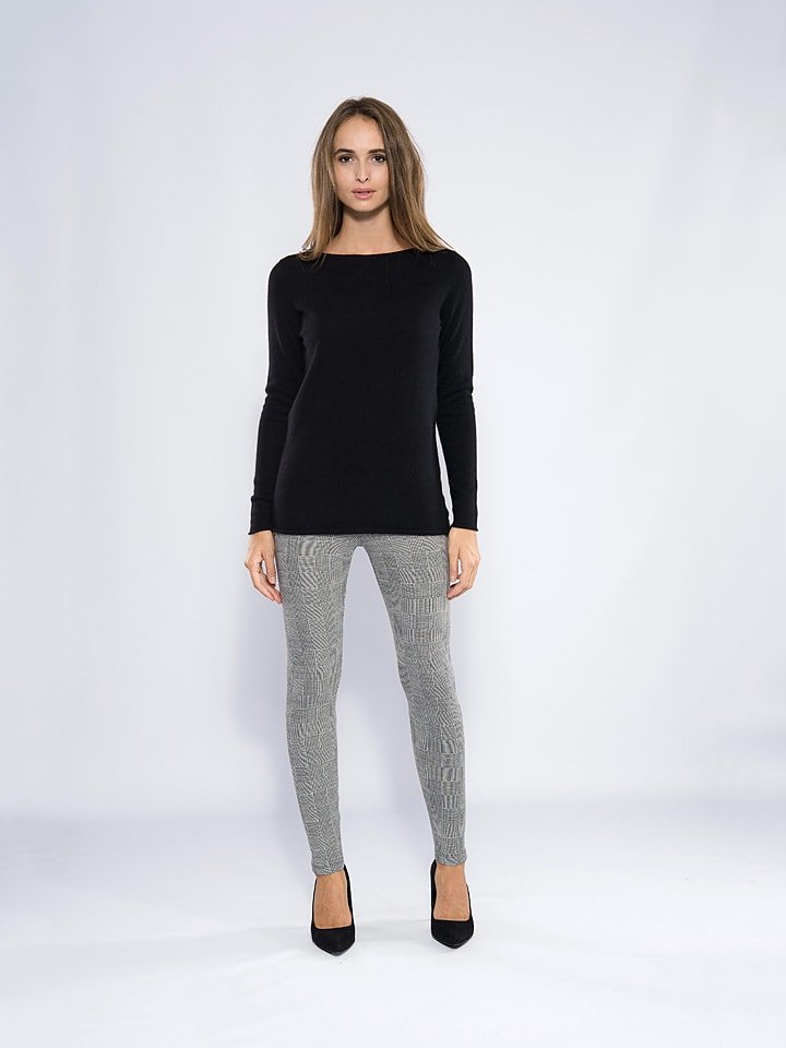 Kaszmirowy sweter "Megan" w kolorze czarnym