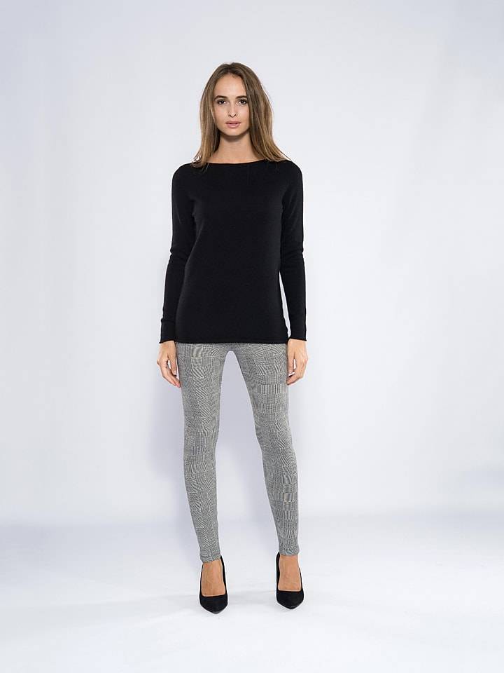 Kaszmirowy sweter "Megan" w kolorze czarnym