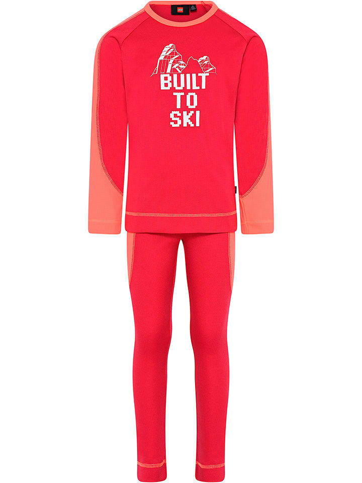 LEGO 2-częściowy zestaw bielizny funkcyjnej w kolorze czerwonym rozmiar: 146