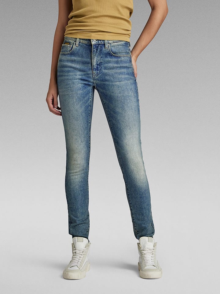 G-Star Dżinsy - Skinny fit - w kolorze niebieskim rozmiar: W27/L30