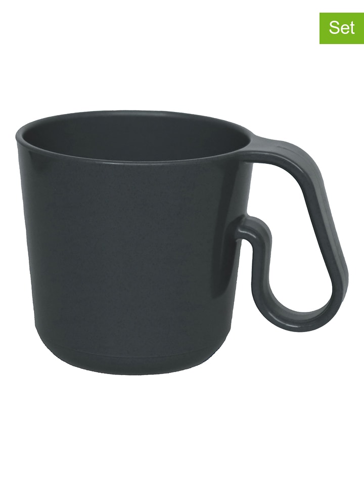 koziol Kubki jumbo (2 szt.) "Maxx" w kolorze szarym - 350 ml rozmiar: onesize