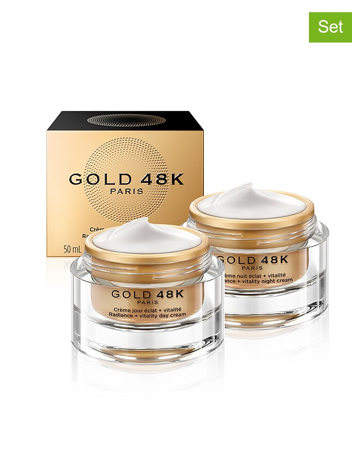 Gold 48K 2-częściowy zestaw do pielęgnacji twarzy rozmiar: onesize