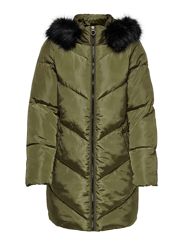 Płaszcz zimowy "Onlmynte" w kolorze khaki