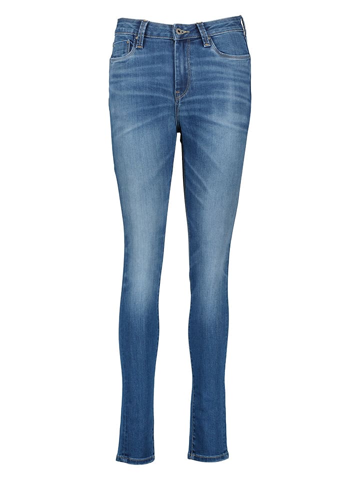 Dżinsy - Skinny fit - w kolorze niebieskim