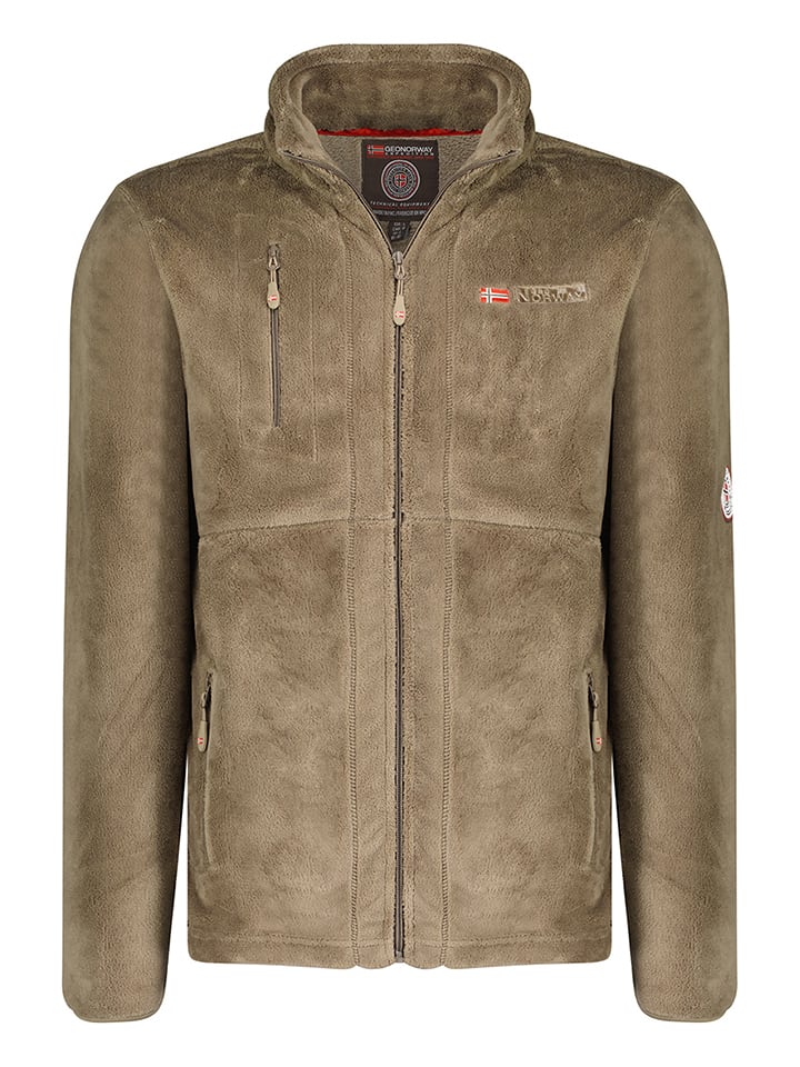 Kurtka polarowa "Upload" w kolorze beżowym