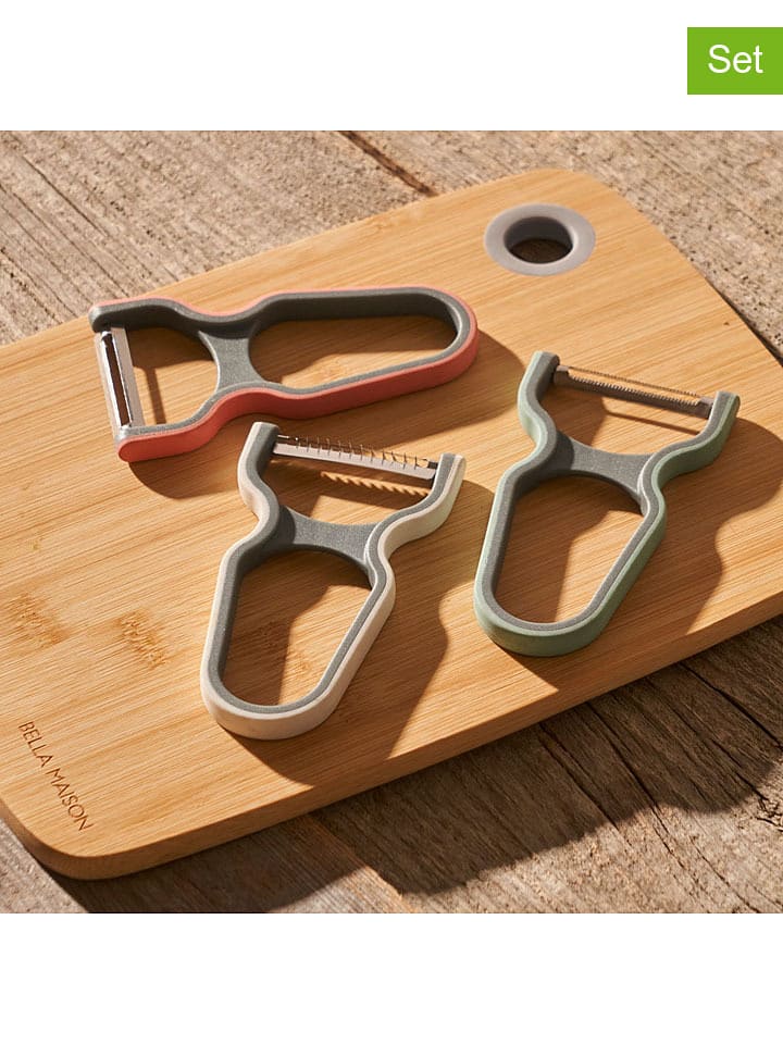 BELLA MAISON Obieraczki (3 szt.) w kolorze czerwonym, białym i zielonym rozmiar: onesize