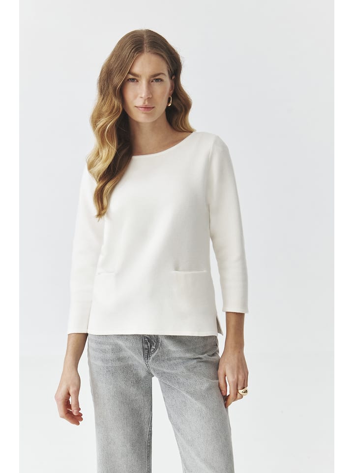 TATUUM Sweter "Adelle" w kolorze kremowym rozmiar: XS