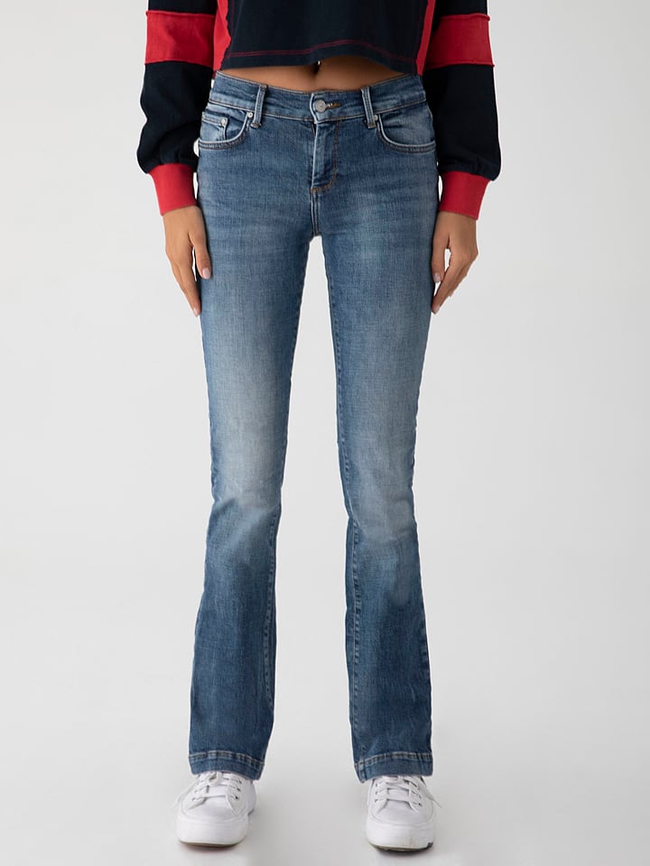 LTB Dżinsy "Fallon" - Slim fit - w kolorze niebieskim rozmiar: W27/L30