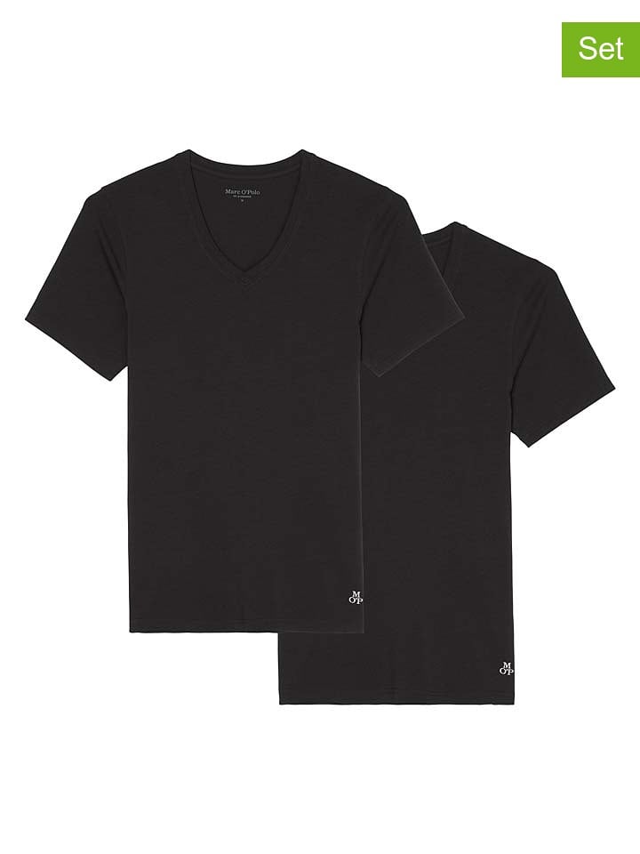 Marc O´Polo Koszulki (2 szt.) w kolorze czarnym rozmiar: XL